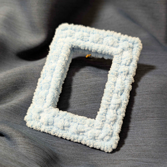 Cross Yarn Window Frame for Acrylic card/polaroid/social media post style merch Keychain