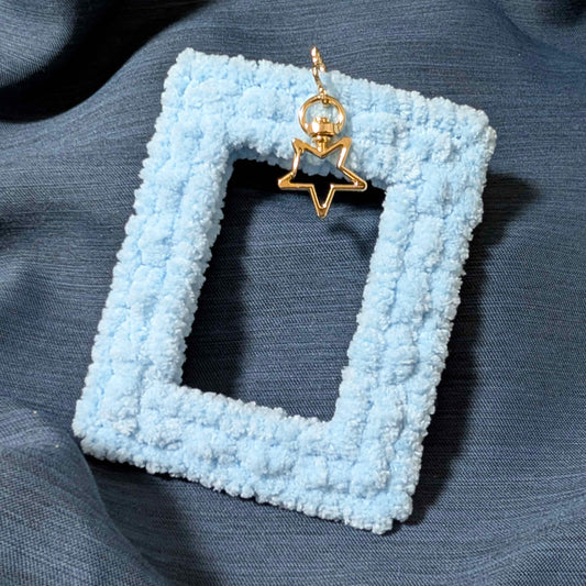 Cross Yarn Window Frame for Acrylic card/polaroid/social media post style merch Keychain