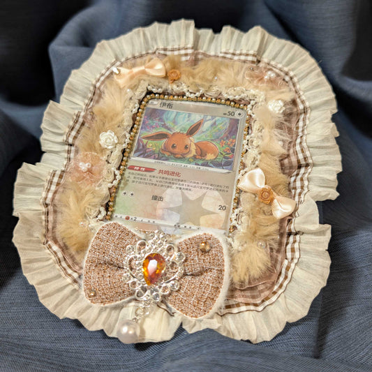 Eevee Inspired Deco Card Case Keychain