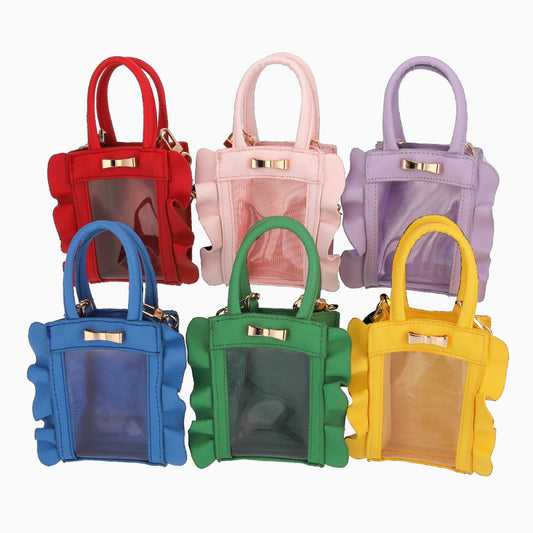 Micro Ruffle Pouch Bag
